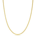 14K Yellow Gold 2 Mm Diamond Weave Chain