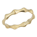 14K Yellow Gold 3.4 Millimeter Bamboo Ring Size 5 8