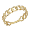 14K Yellow Gold 4.5Mmillimeter Curb Link Ring Size 5 8
