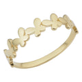 14K Yellow Gold Butterfly Ring Size 4 7