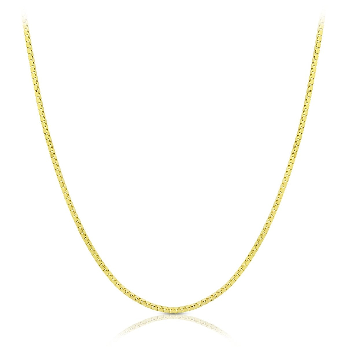 14K Yellow Gold Classic Box Chain 0.6Mm