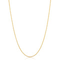 14K Yellow Gold Filled 0.8 Mm Round Wheat Chain Necklace For Women 14 30 Inches