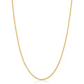 14K Yellow Gold Filled 1.2 Mm Round Wheat Chain Necklace For Women 14 30 Inches