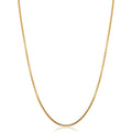 14K Yellow Gold Filled 1.8 Mm Round Box Link Chain Necklace For Men And Women 16 18 20 22 24 Or 30 Inch