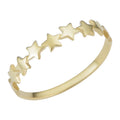 14K Yellow Gold Polished Star Ring Size 4 7