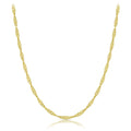 14K Yellow Gold Singapore Chain 1.0Mm