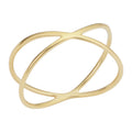 14K Yellow Gold X Criss Cross Ring