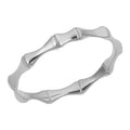 14K Yellow Rose White Gold 2.6 Millimeter Bamboo Ring Size 5 8