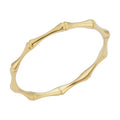 14K Yellow White Or Rose Gold 1.8 Millimeter Bamboo Ring Minimalist Jewelry