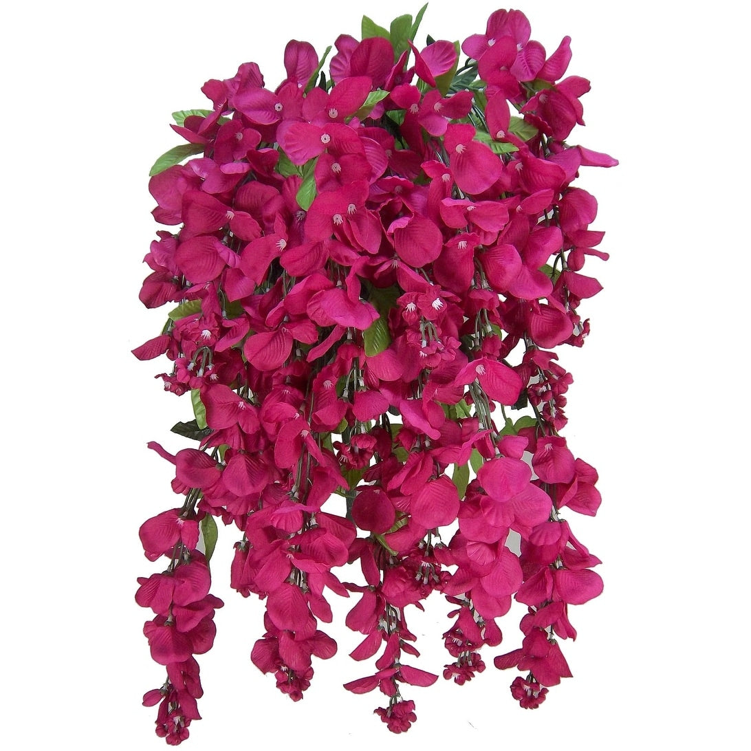 15 Stems Wisteria Long Hanging Bush Flowers