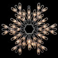 15.25 Lighted Snowflake Christmas Window Silhouette Decoration