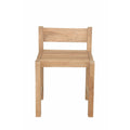 15.5 In.H Brown Finish High Upholstered Back Armless Dining Chair With Wood Seat Material