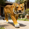 15.75 H X 33.46 L X 7.87 W Simulated Tiger Resin Garden Statue Indoor Outdoor Decorative Ornament