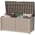 150 Gallon Outdoor Storage Box Waterproof Deck Box For Patio Garden