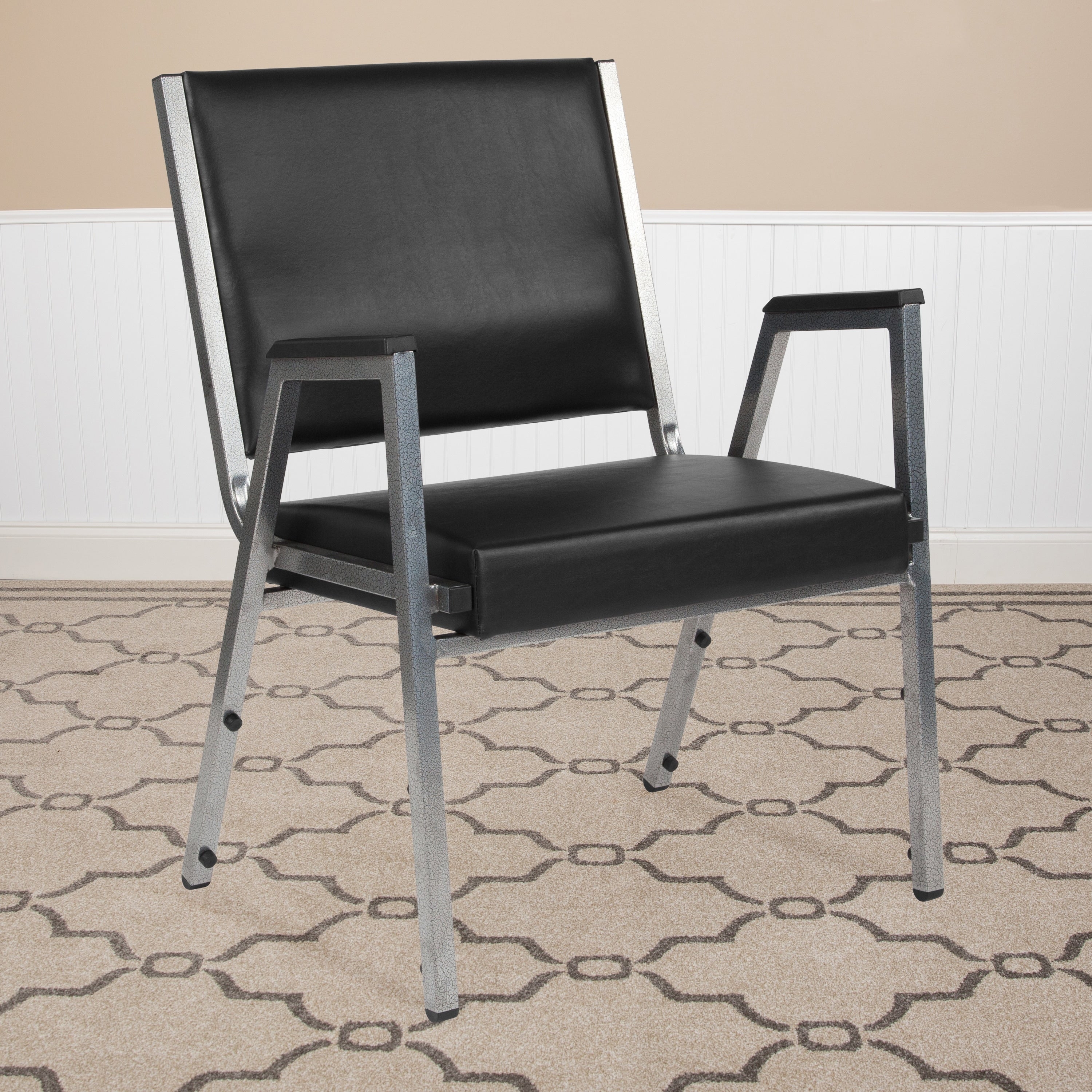 Hercules Series 1500 Lb. Rated Antimicrobial Bariatric Medical Reception Arm Chair