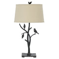 Medora Off White Iron 150 Watt 3 Way Table Lamp
