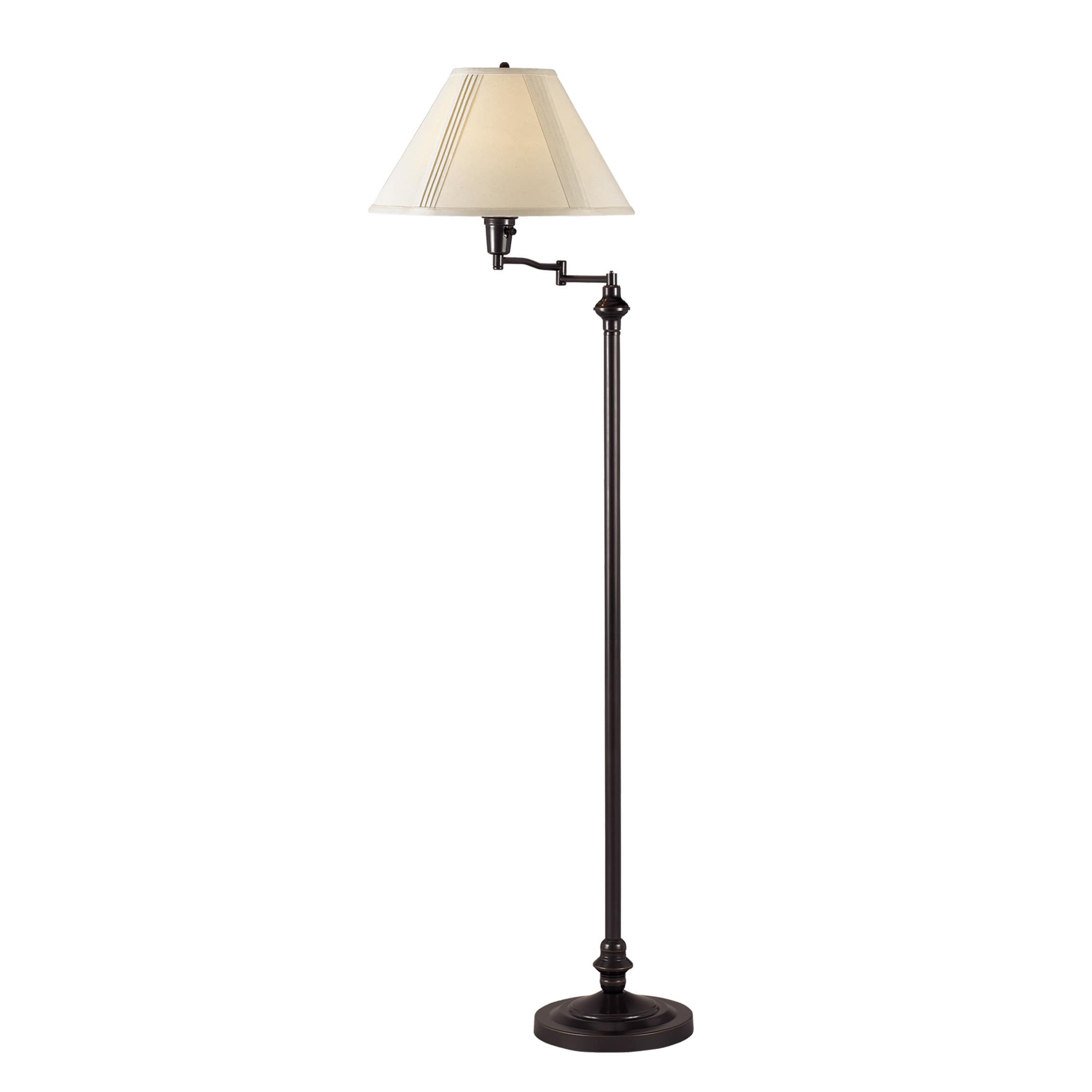 Bronze Metal 150 Watt 3 Way Swing Arm Floor Lamp