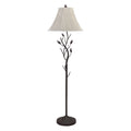 Black Metal Hand Forged Iron150 Watt 3 Way Floor Lamp