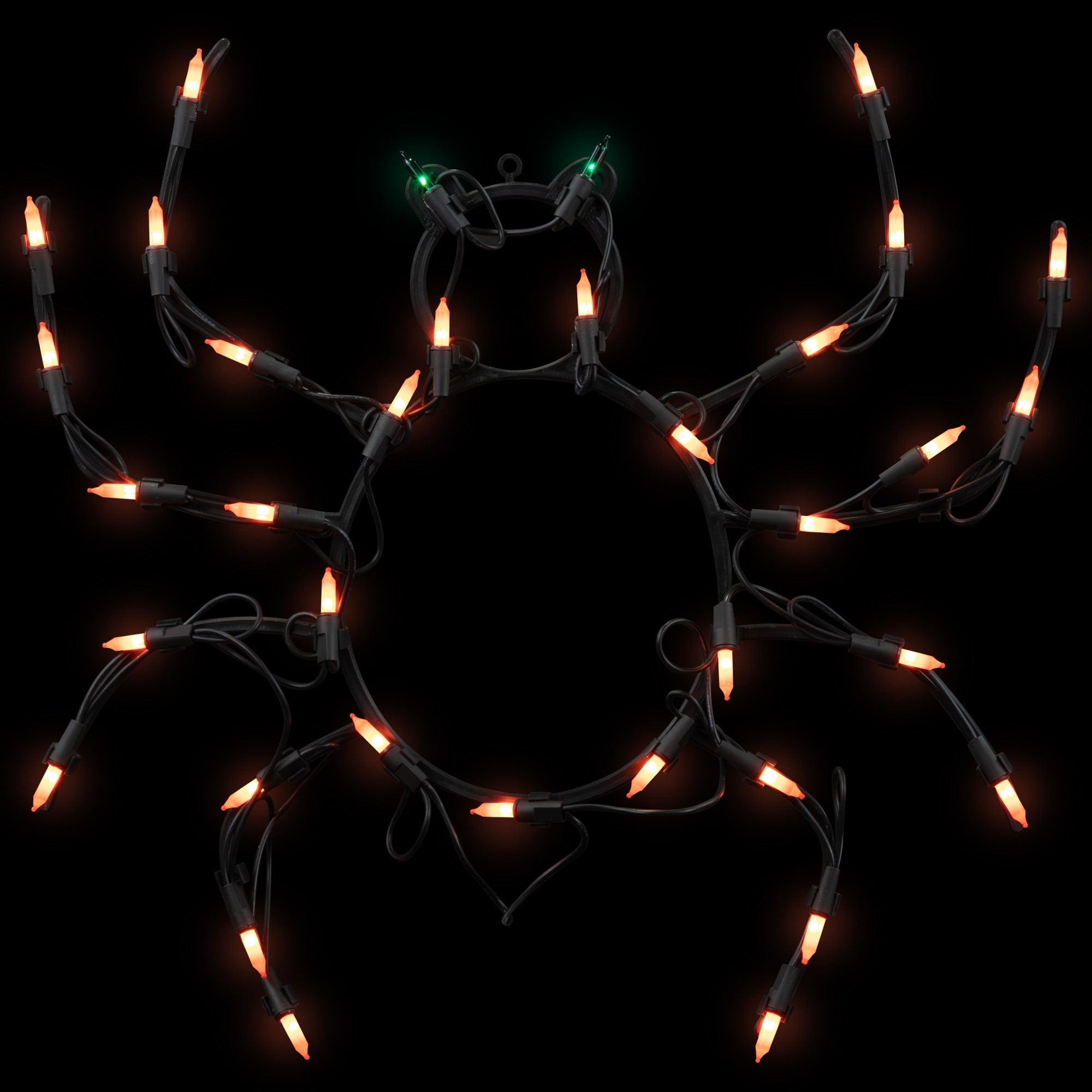 15 Lighted Spider Halloween Window Silhouette Decoration