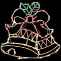 18 Lighted Bells With Bow Christmas Window Silhouette Decoration