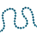 15 X .25 Shiny Blue Faceted Beaded Christmas Garland