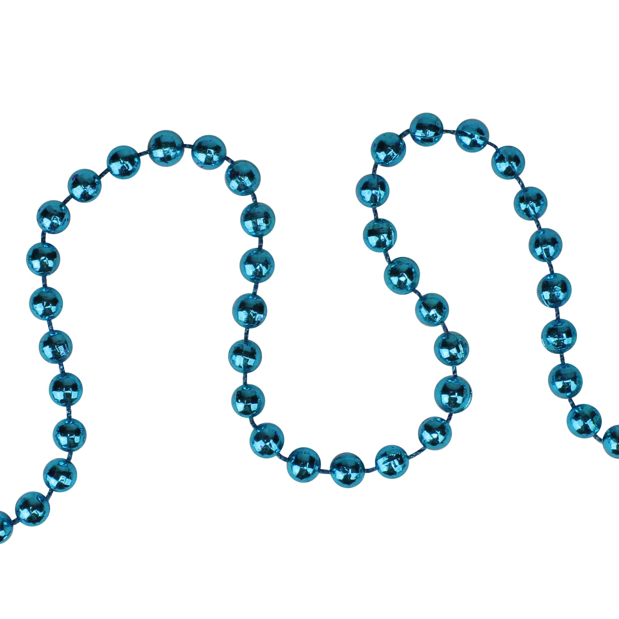 15 X .25 Shiny Blue Faceted Beaded Christmas Garland
