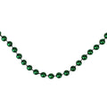 15 X .25 Traditional Shiny Emerald Green Beaded Christmas Garland