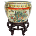 16 Famille Rose Porcelain Fishbowl