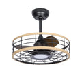 16 Inch Flush Mount Ceiling Fan With Dimmable Led Lights And Remote
