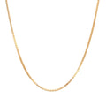 Roberto Martinez Italian Roberto Martinez Yellow Gold Plated Silver 1.25 Mm Box Chain 16 30 Inch