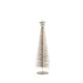 16 Tall Treasure Mountain Christmas Tree Tabletop Decoration Champagne Set Of 3