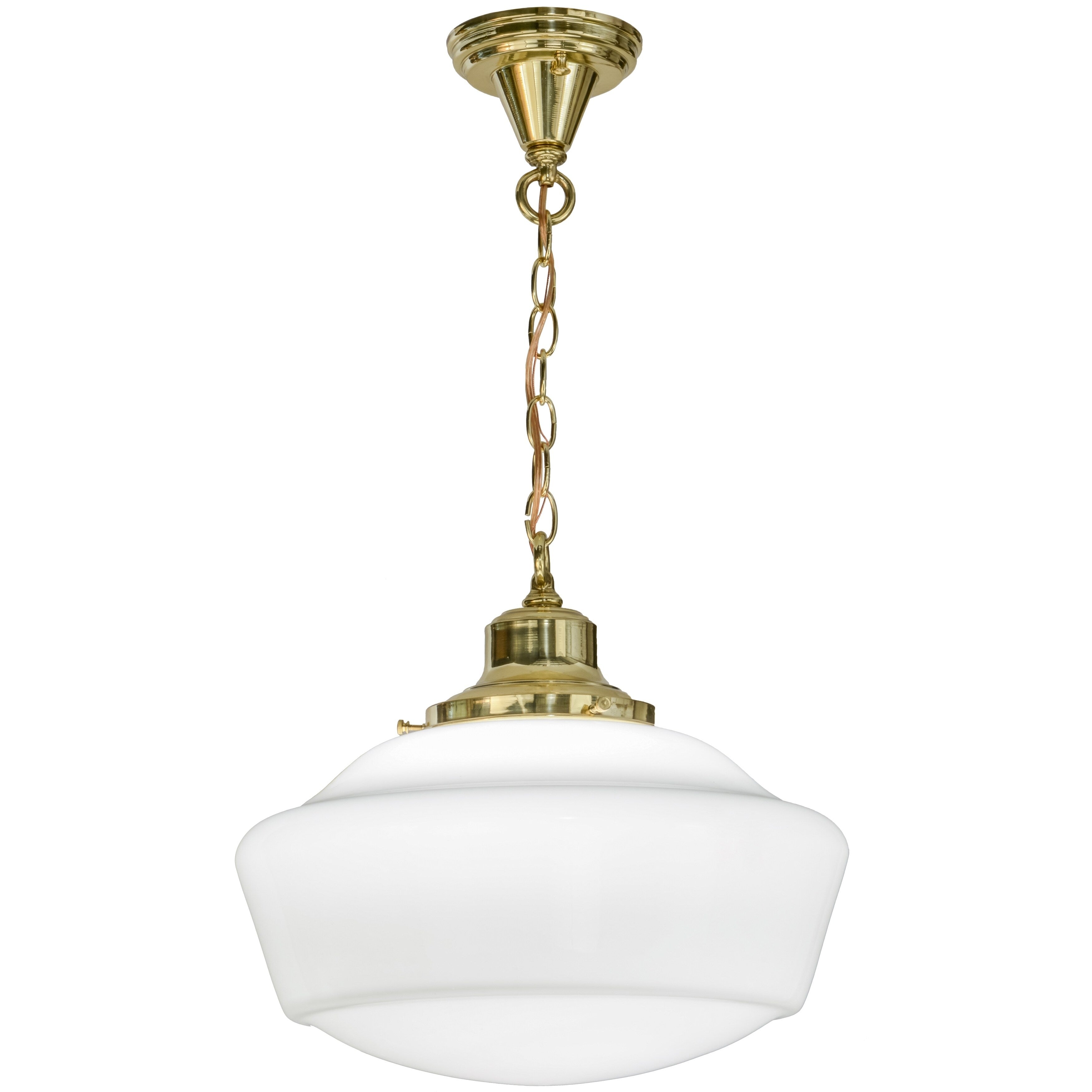 16 W Revival Schoolhouse W Traditional Globe Pendant