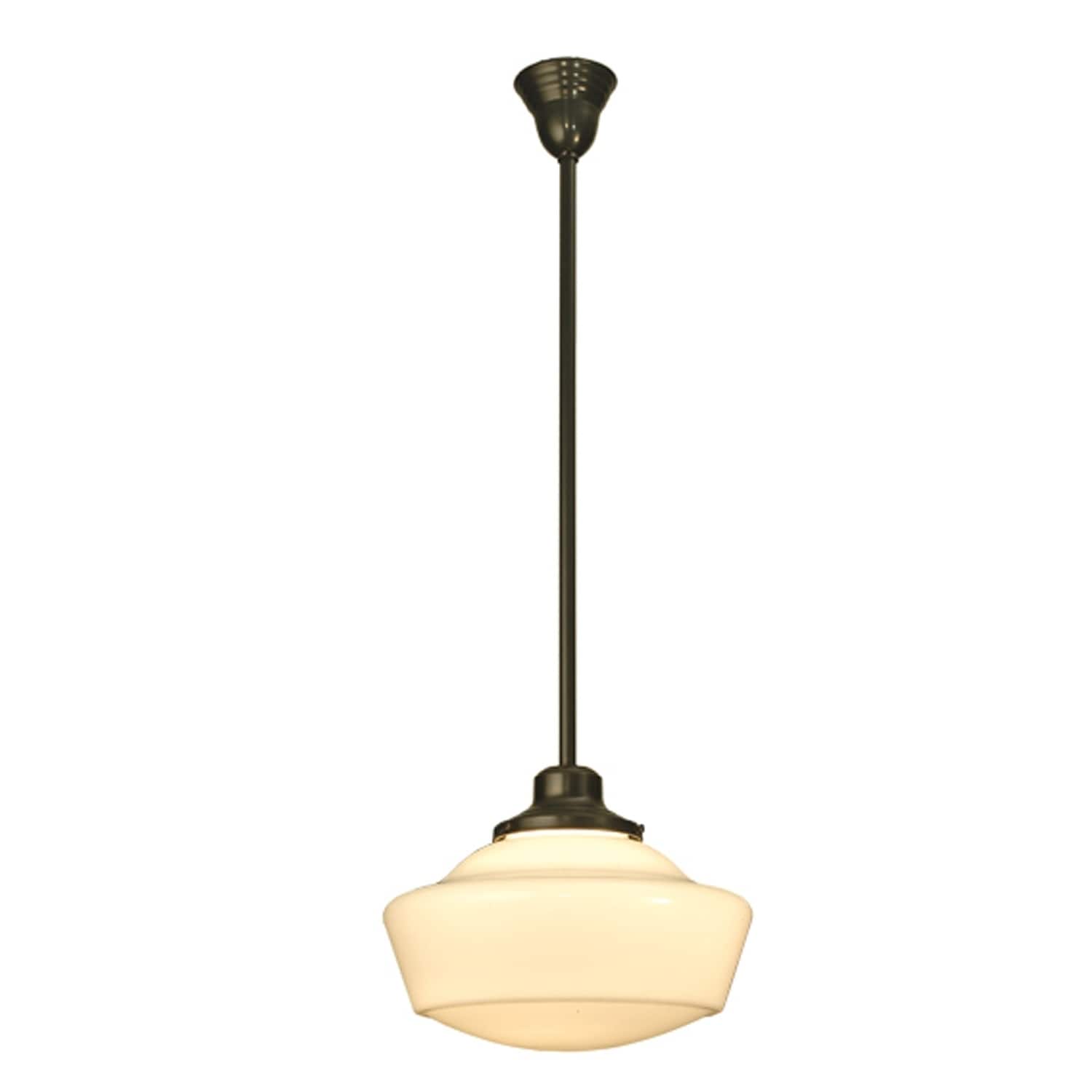 16 W Revival Schoolhouse W Traditional Globe Pendant