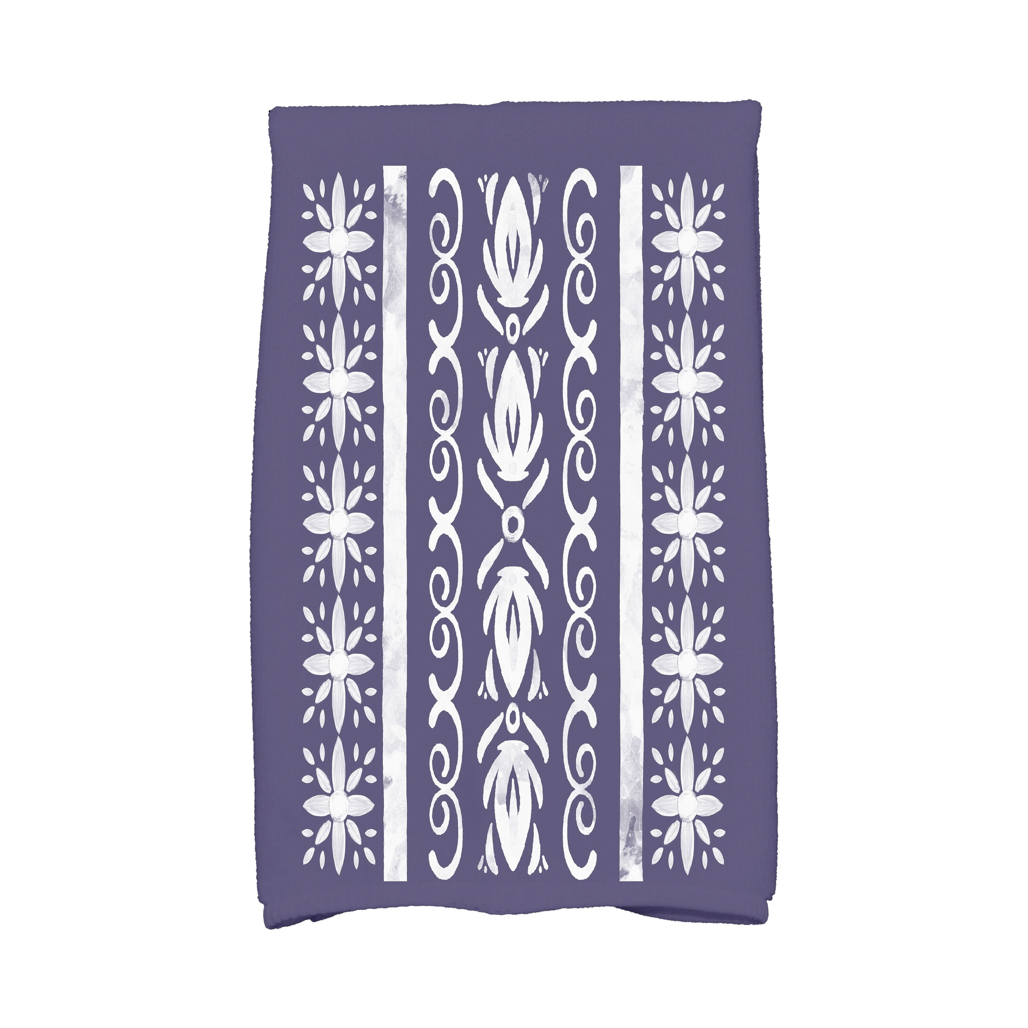 16 X 25 Inch Cuban Tile 2 Geometric Print Hand Towel