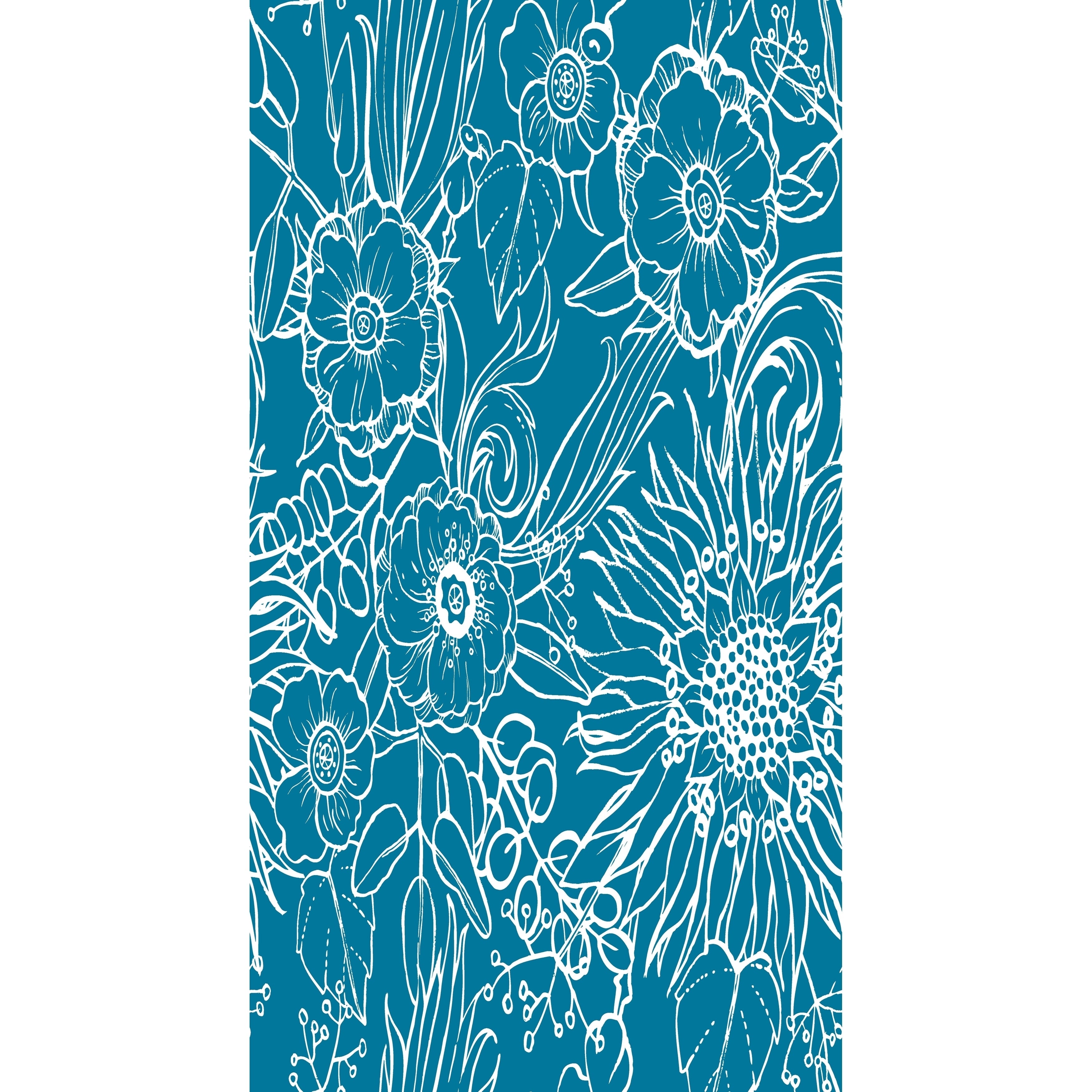 18 X 30 Inch Zentangle 4 Floral Print Kitchen Towel
