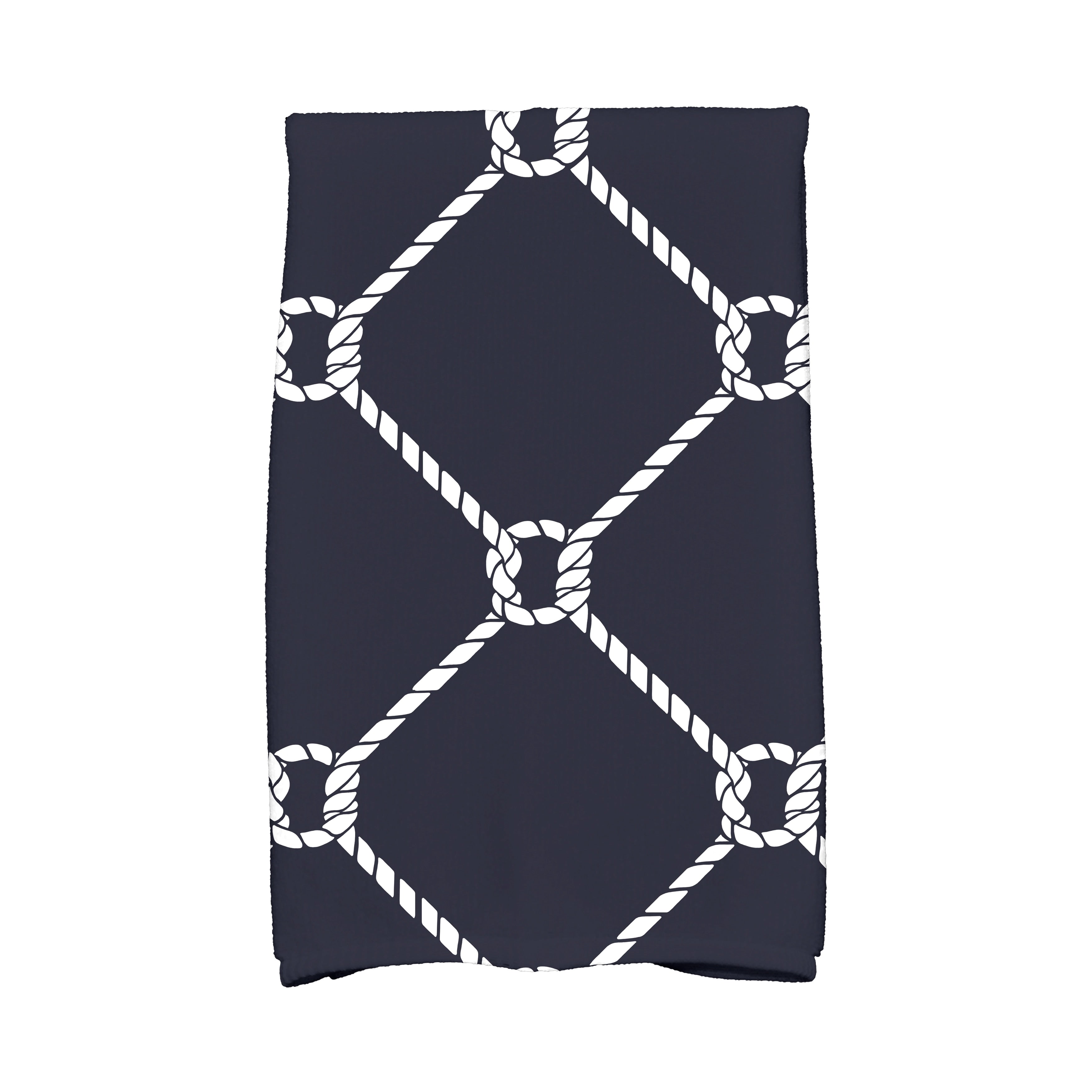 16 X 25 Inch Ahoy Geometric Print Hand Towel