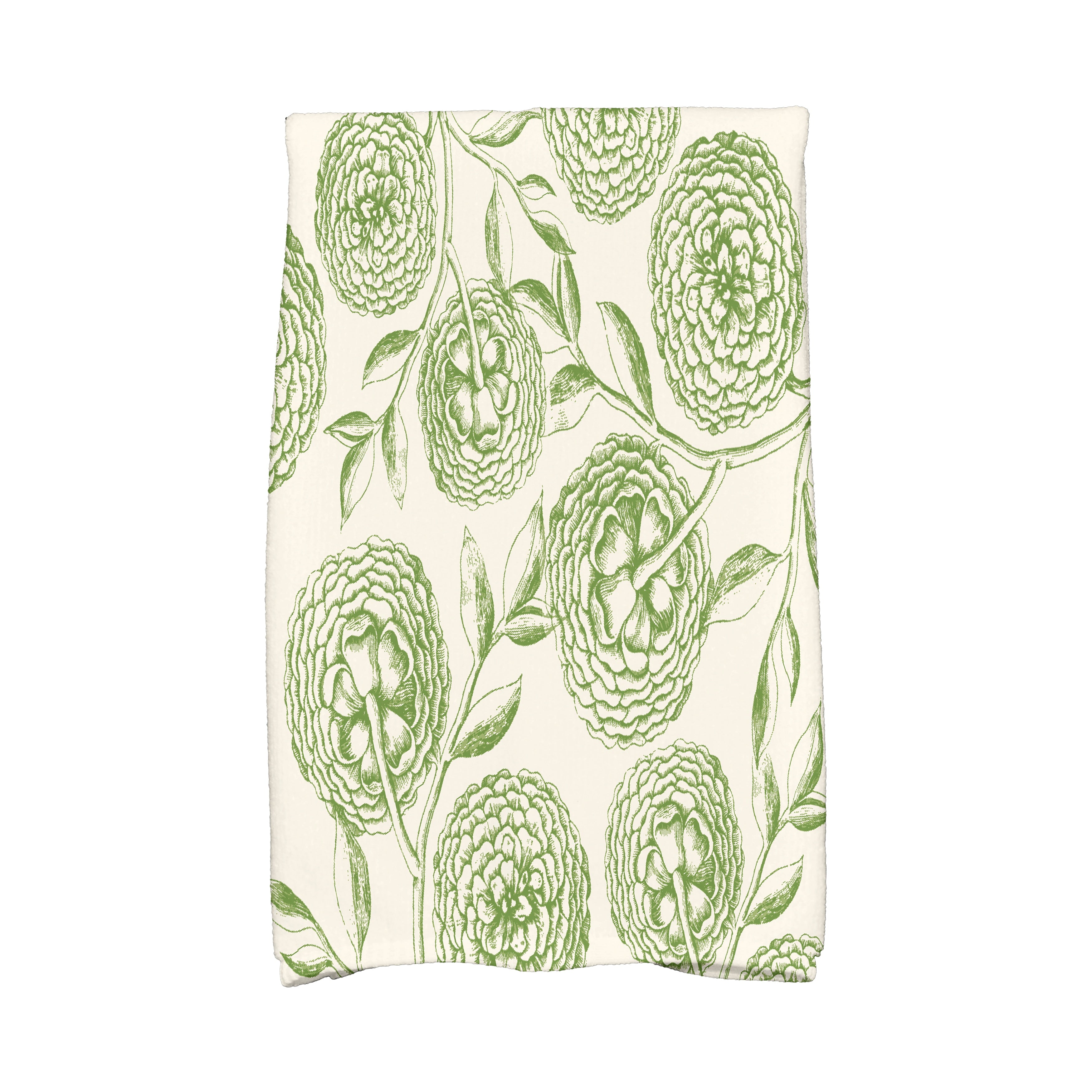 16 X 25 Inch Antique Flowers Floral Print Hand Towel