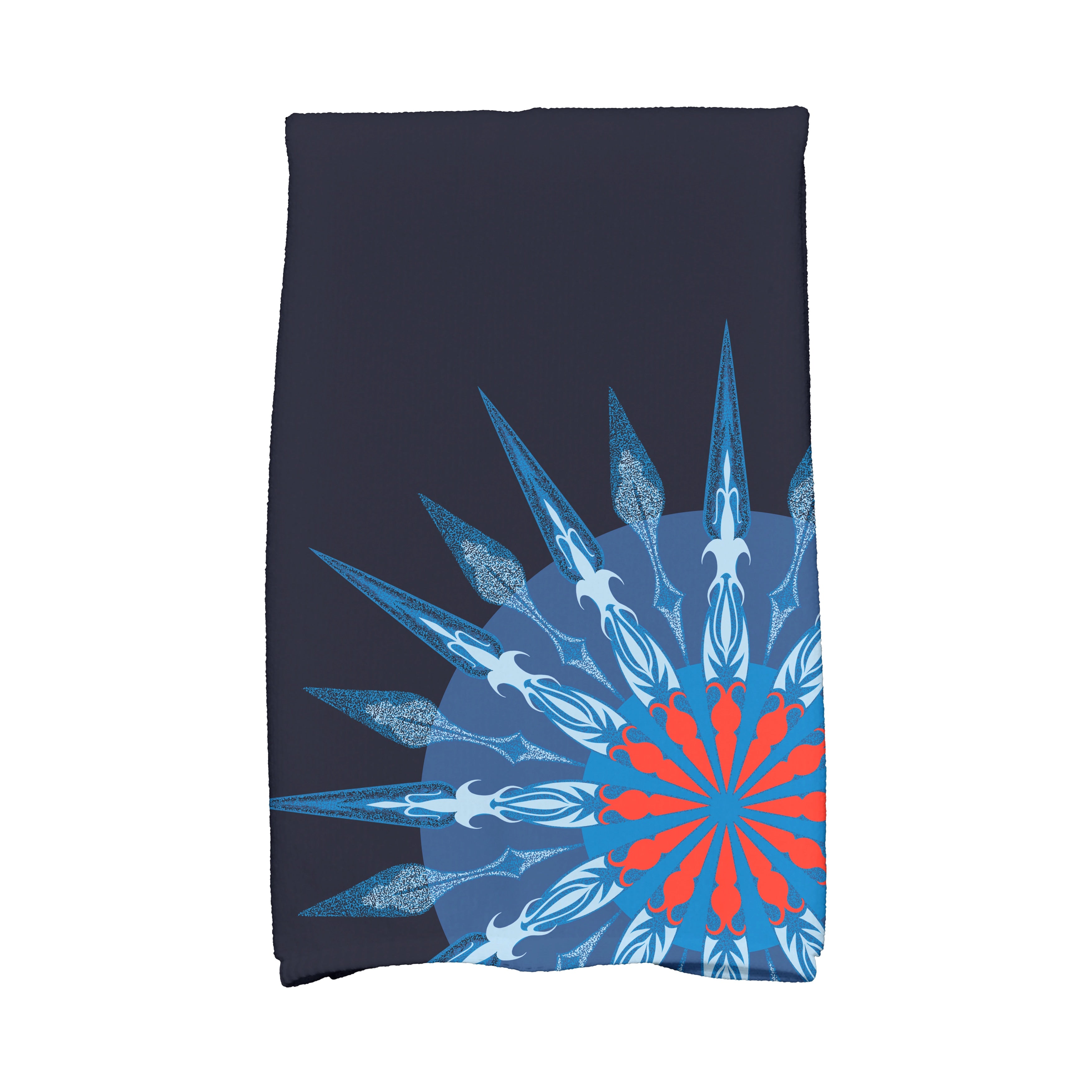 16 X 25 Inch Sailors Delight Geometric Print Hand Towel