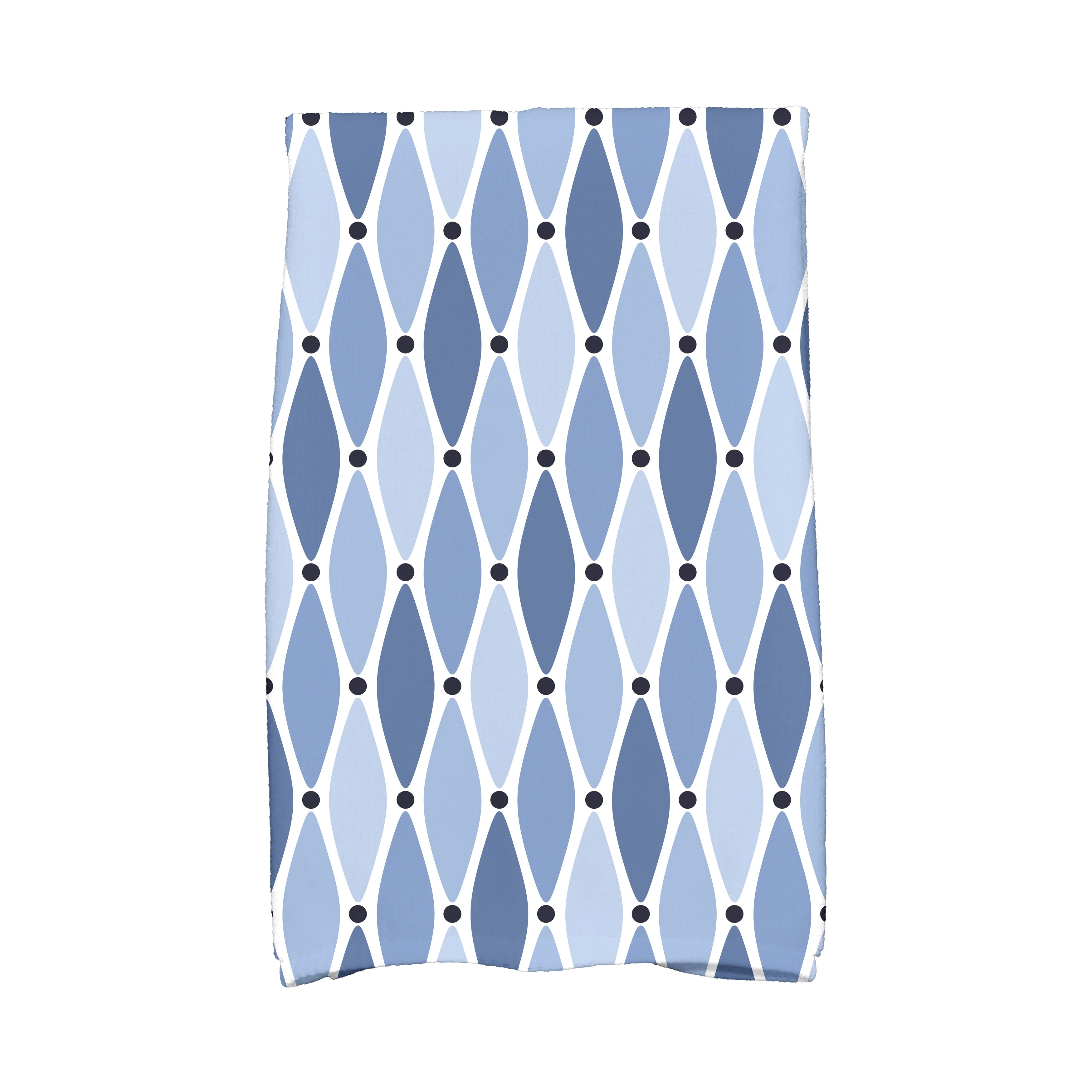 16 X 25 Inch Wavy Geometric Print Hand Towel