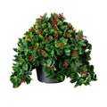 16 In Uv Resistant Holly Berry Christmas Plant Indoor Outdoor