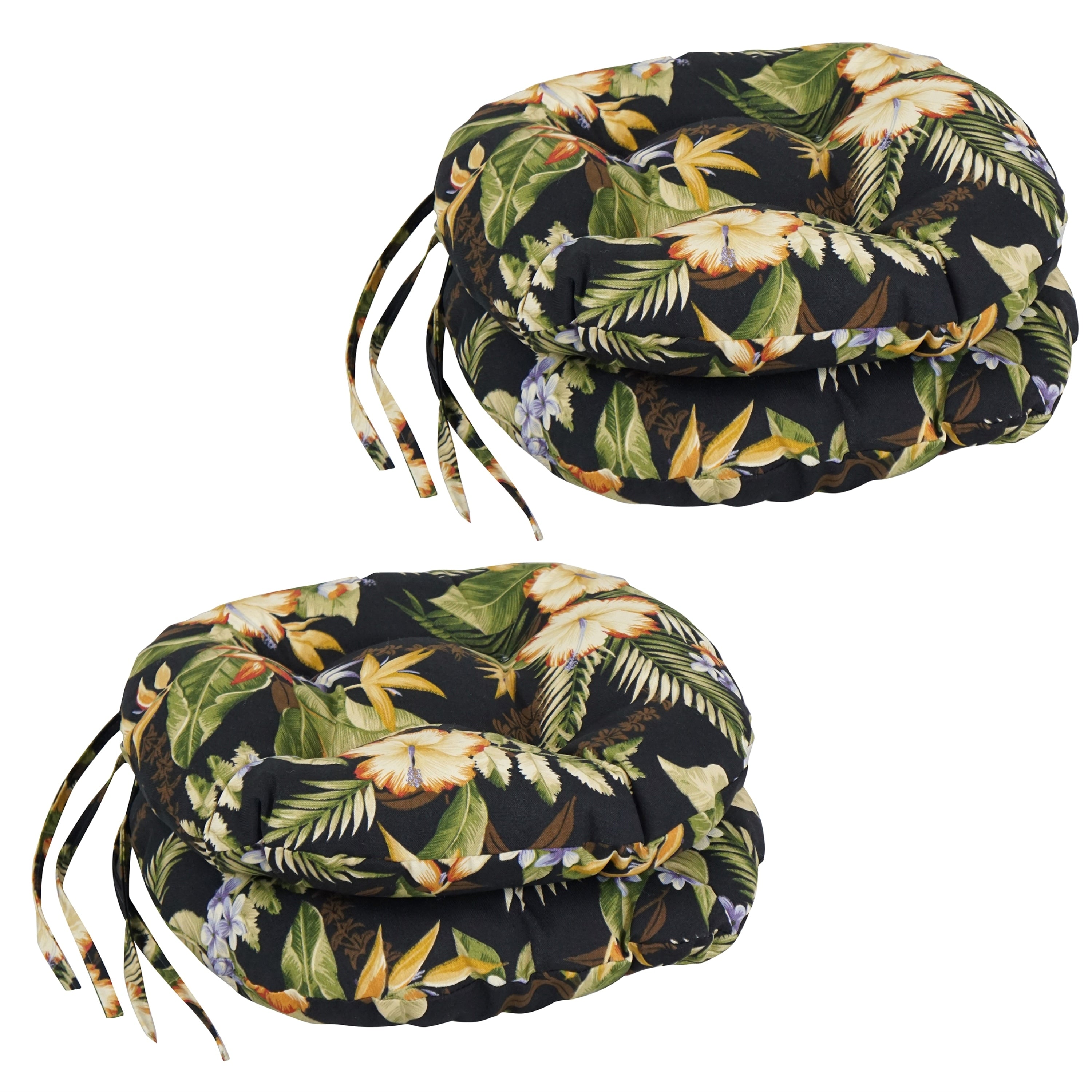 Blazing Needles 16 X 16 Inch Round Outdoor Chair Cushions Set Of 4