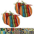 Blazing Needles All Weather 16 Inch Round Outdoor Chair Cushions Set Of 4