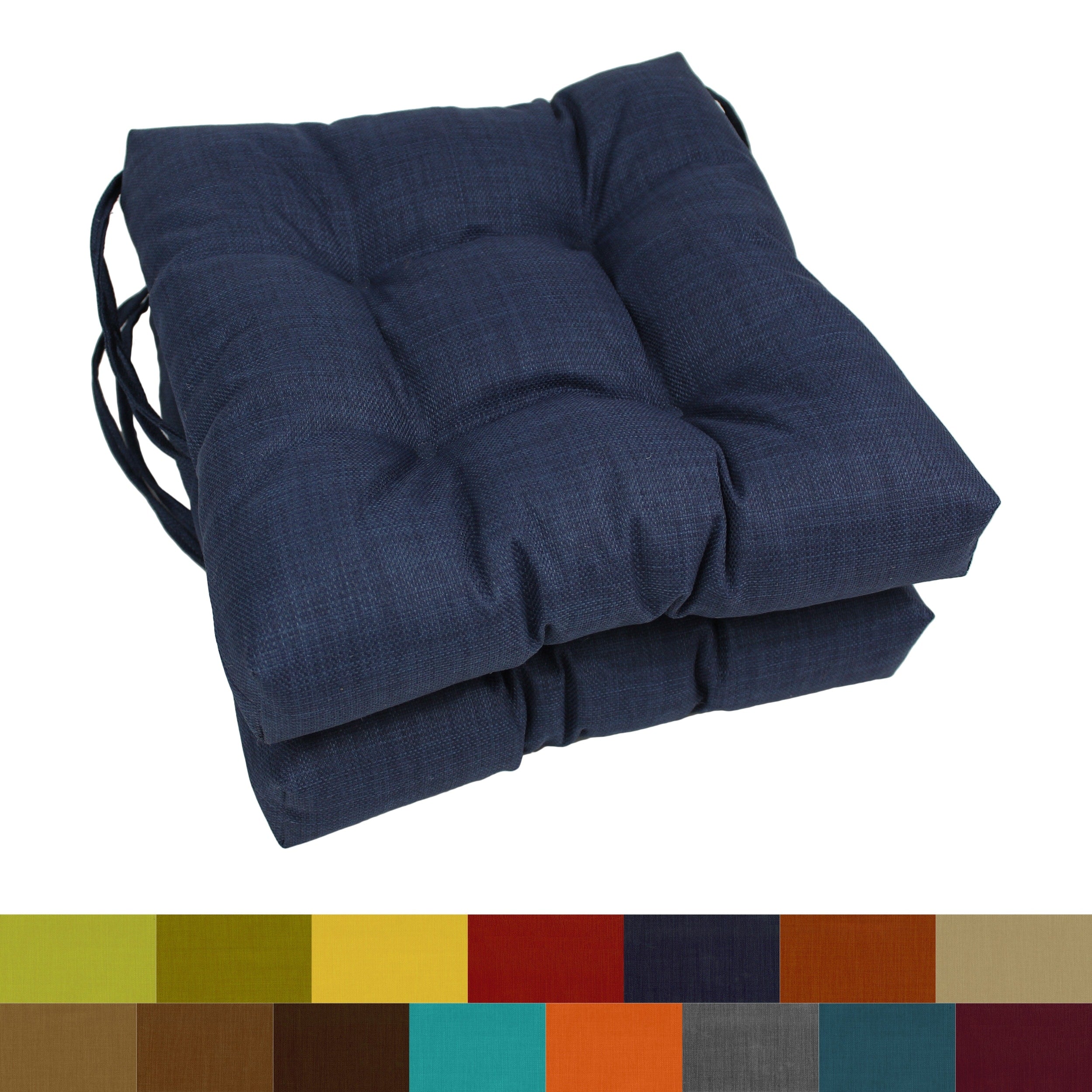 Blazing Needles 16 Inch Indoor Outdoor Chair Cushions Set Of 2 16 X 16