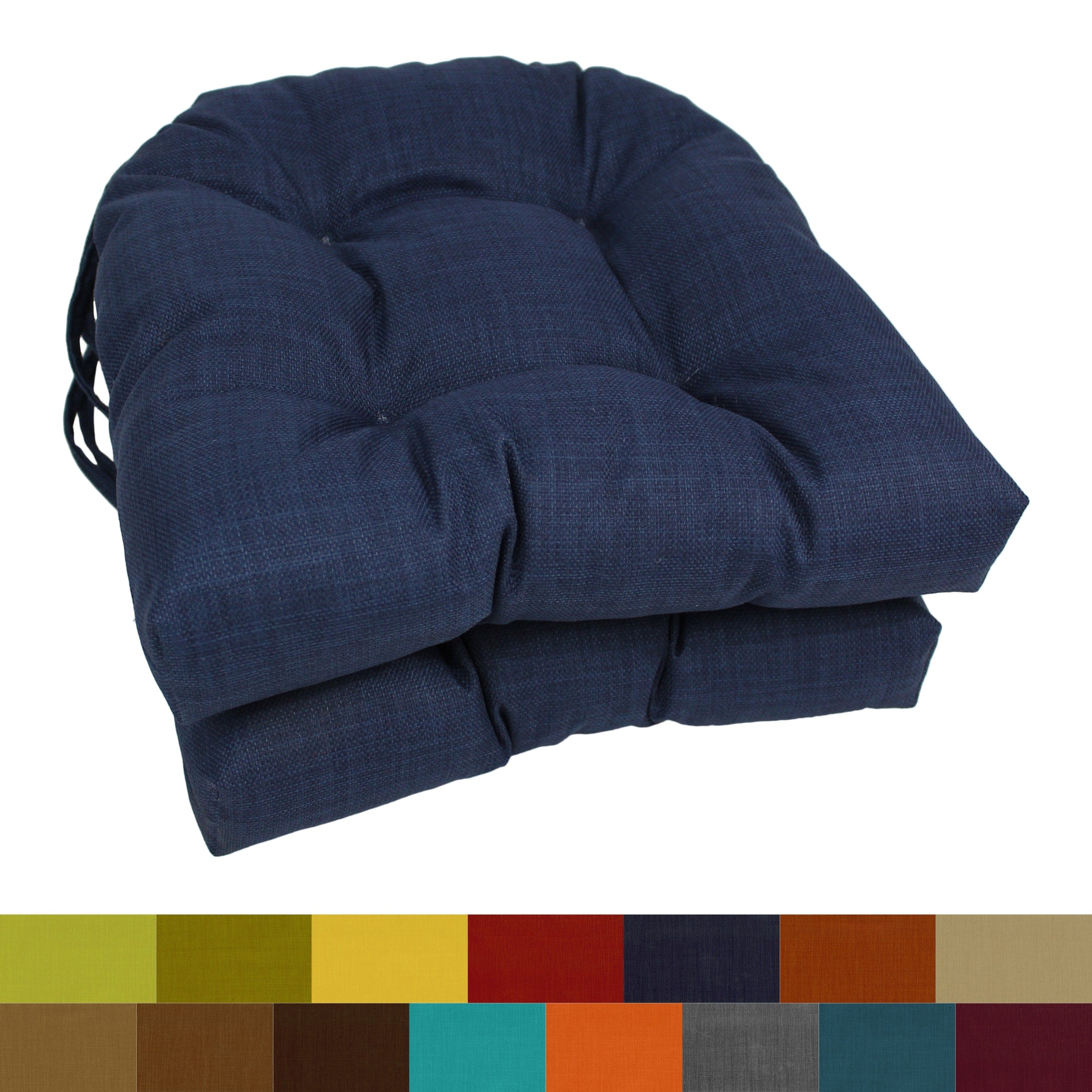 Blazing Needles 16 Inch Indoor Outdoor Chair Cushions Set Of 2 16 X 16