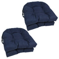 Blazing Needles 16 Inch U Shaped Dining Chair Cushion Set Of 4 16 X 16