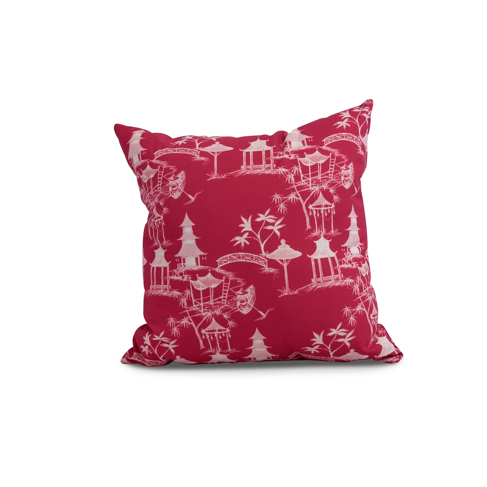 16 X 16 Inch Chinapezka Floral Print Outdoor Pillow