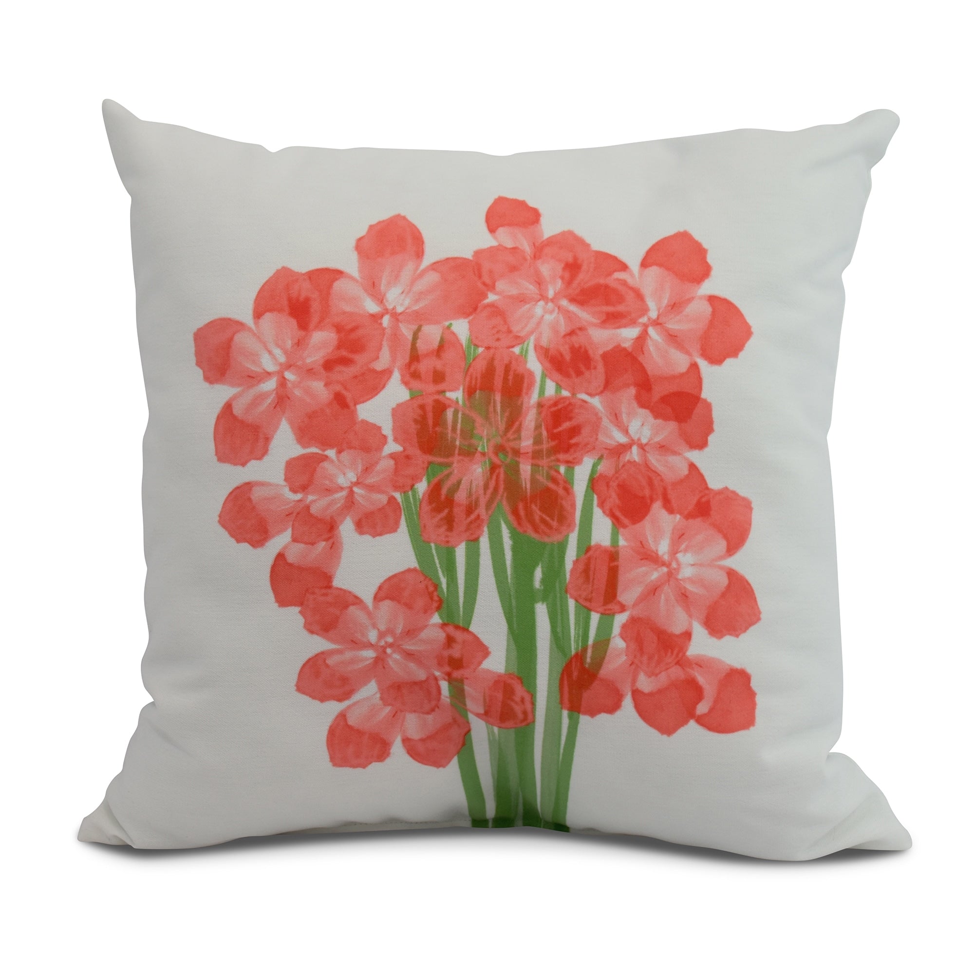 16 X 16 Inch Florpalida Floral Print Outdoor Pillow