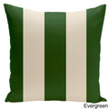 Square 16 Inch Holiday Brights Collection Stripe Throw Pillow