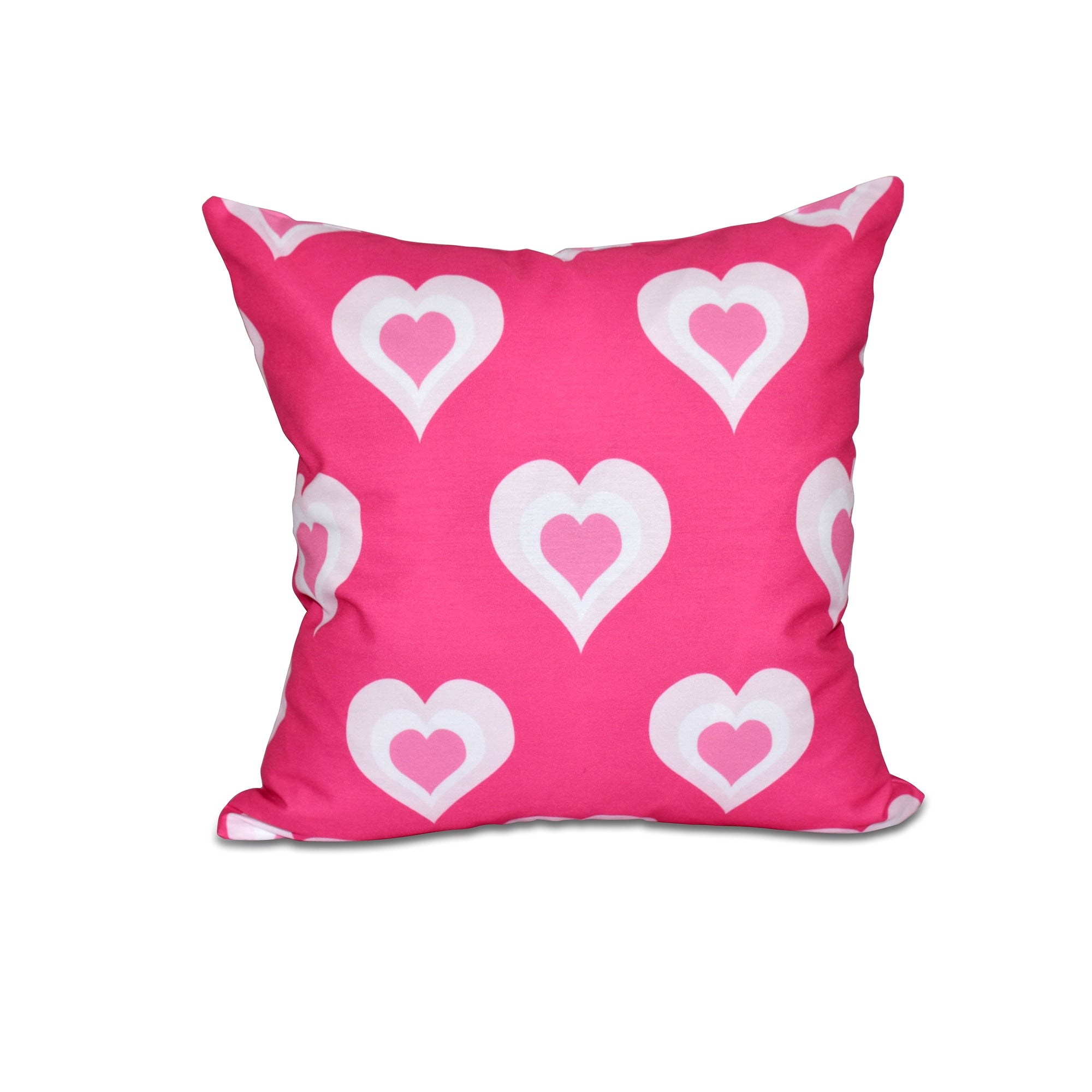 16 X 16 Inch Valentine Print Outdoor Pillow
