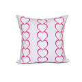 16 X 16 Inch Valentine Print Outdoor Pillow